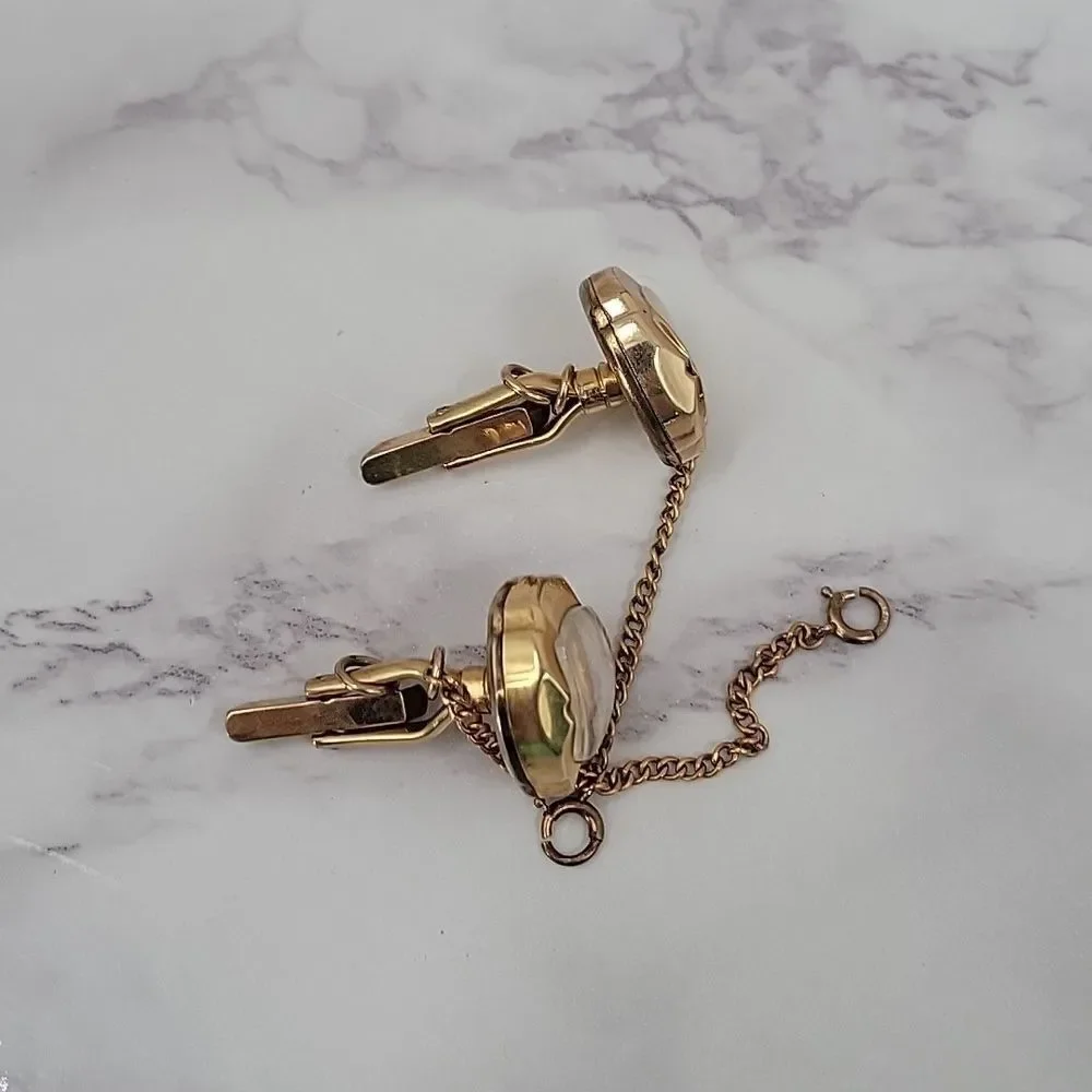 Baylor Swiss Watch Cufflinks Vintage 12K Gold Filled Formal Evening Vintage